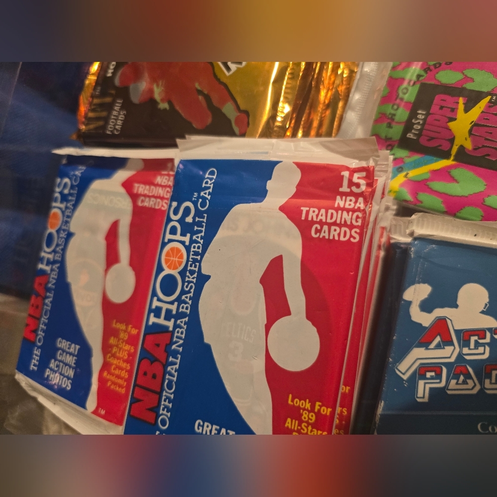 Vintage Sports Trading Card Packs | Years 1989, 1991 | Collectible
